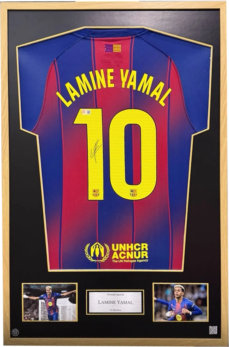 Lamine Yamal Signed Shirt - Beckett